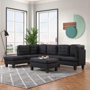 Casa Andrea Milano 6 Seater L Shaped Couch | Modern Sofa