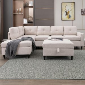 CECER L Shaped Sectional Couch with Chaise
