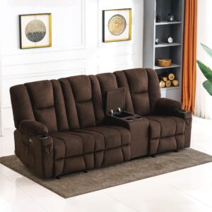MCombo Power Reclining Couch with Heat and Massage | Comfort