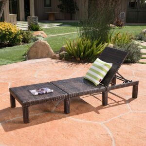 Christopher Knight Home Jamaica Wicker Chaise Lounge