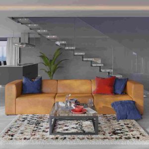 Modway Mingle Vegan Leather 3-Piece Sectional Sofa